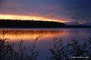 Закат после грозы на озере Ашо